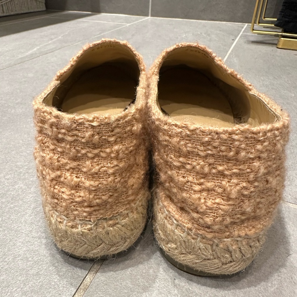 Chanel espadrille tweed/lambskin beige and brown - Picture 4 of 9